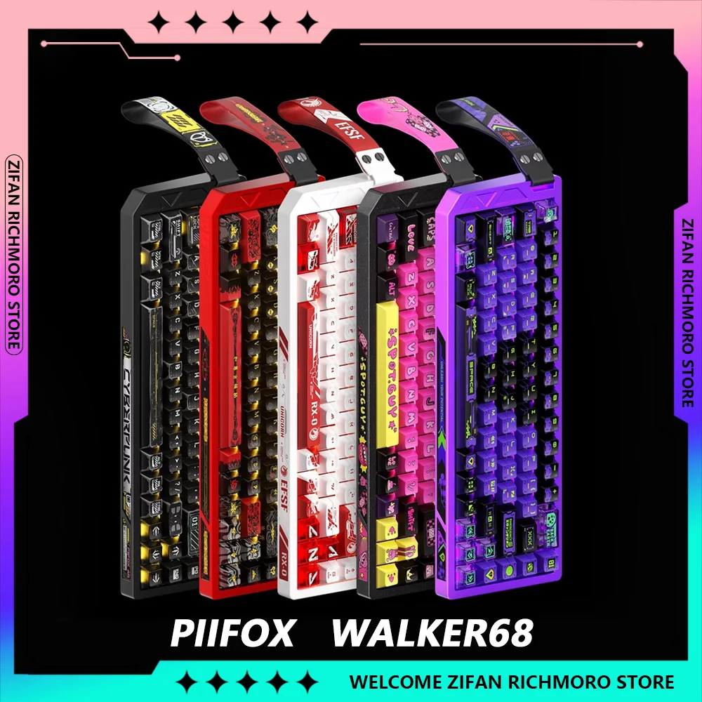 PIIFOX Walker68  8000Hz RT0.01 Aluminium Keyboards Wired Gaming Keyboard Custom Magnetic Switch Mechanical Keyboard PC Accessory