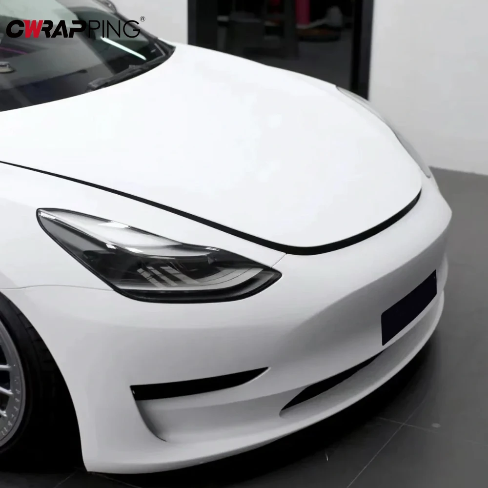 

150cm White Matte Vinyl Self Adhesive Films Car Body Wrap Vehicle Stickers Computer Decal Laptop Skin Bubble Free for Car Hood
