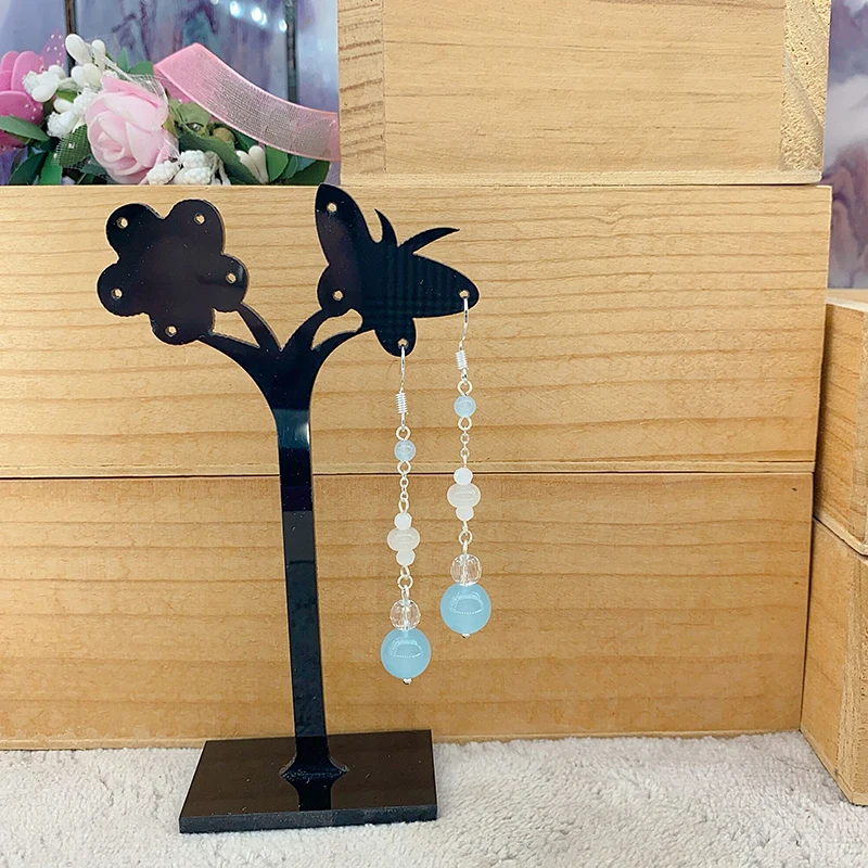 S925 Silver Earring Ancient Chinese Cloud Pattern Women's Faion Jewelry Ear Hook Hanfu Accory Traditional Chinese Sle