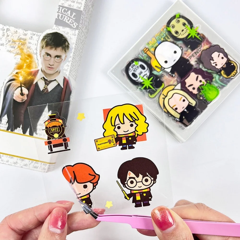 สติกเกอร์แฮร์รี่ พอตเตอร์ ของแท้ 60 ชิ้น ลายฮอกวอตส์ สำหรับตกแต่งสมุดแพลนเนอร์ สมุดภาพ วัสดุตกแต่ง สติกเกอร์การ์ตูน กันน้ำ ของเล่นสติกเกอร์ติดตัวสัตว์เลี้ยง