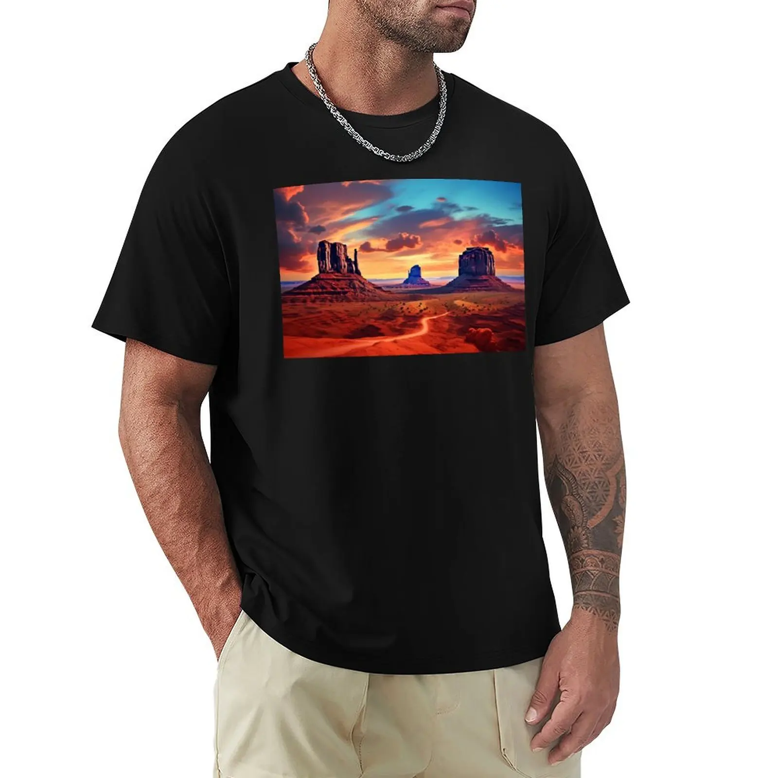 

Monument Valley Arizona T-Shirt for a boy graphic shirts blue lock rapper graphic tees compression shirt men