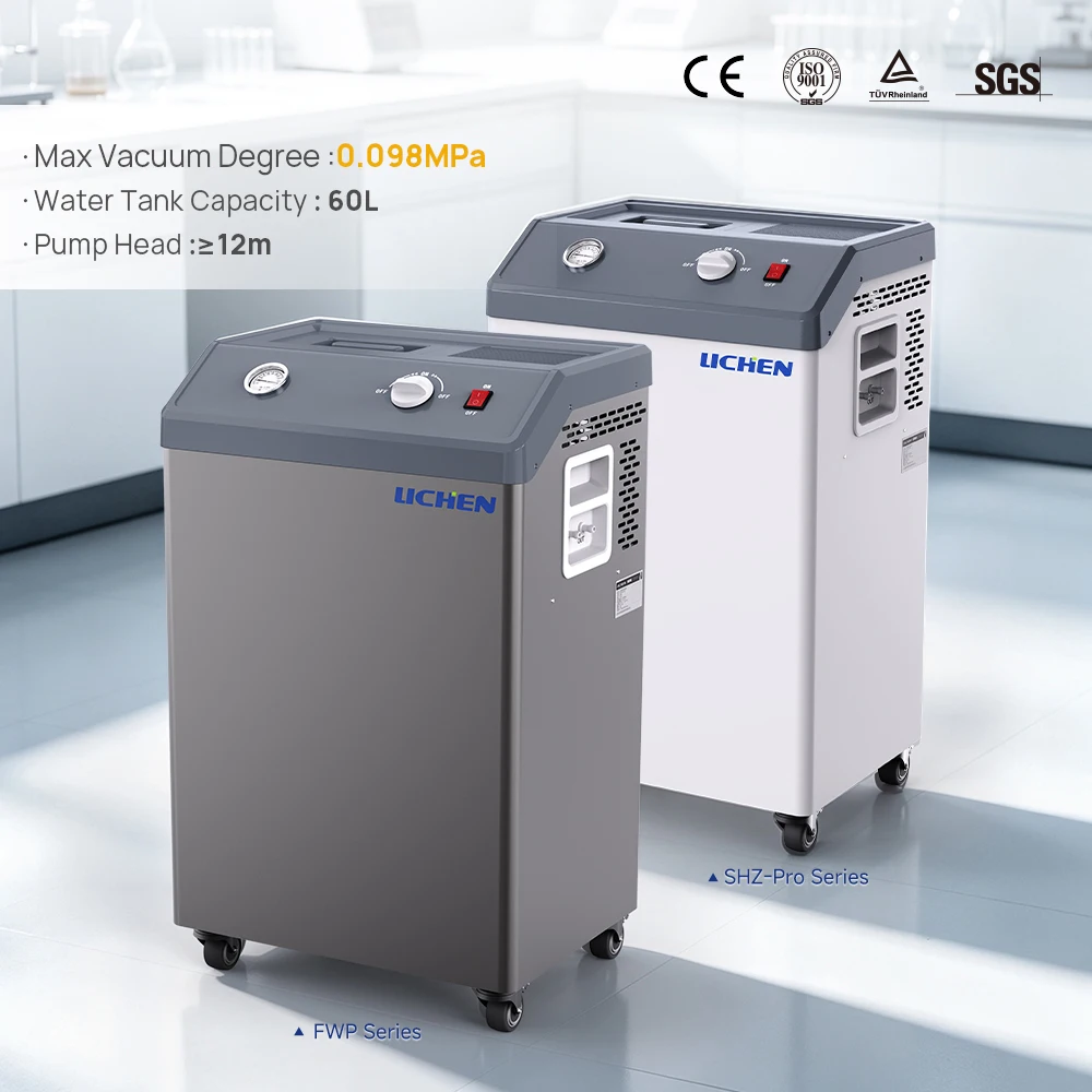 FWP Series Vertical Circulating Water Vacuum Pump 370W High Efficiency Lab Vacuum Aspirator 45L/min 0.098MPa 60L Tank