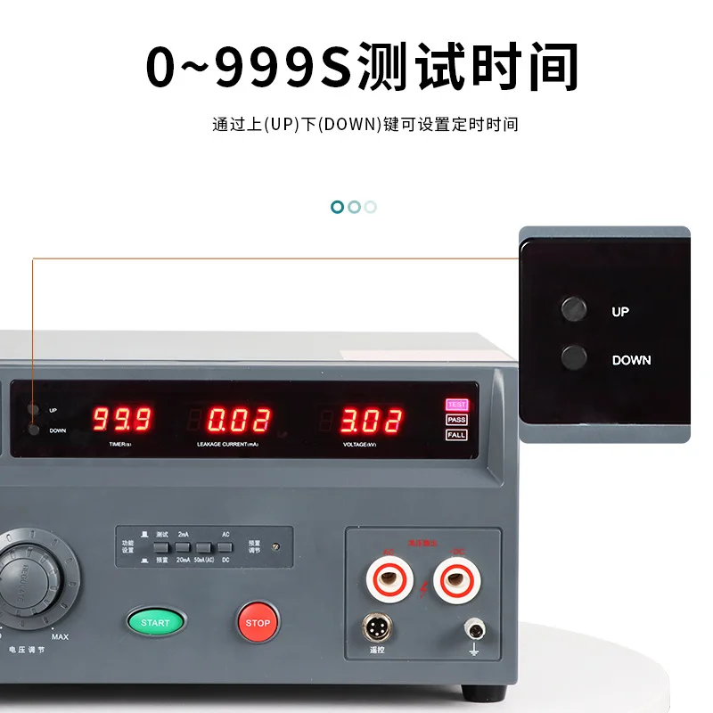 Professional 10kV AC/DC Withstand Voltage Tester WD2671A, High Voltage Hipot Tester for Electrical Safety Testing