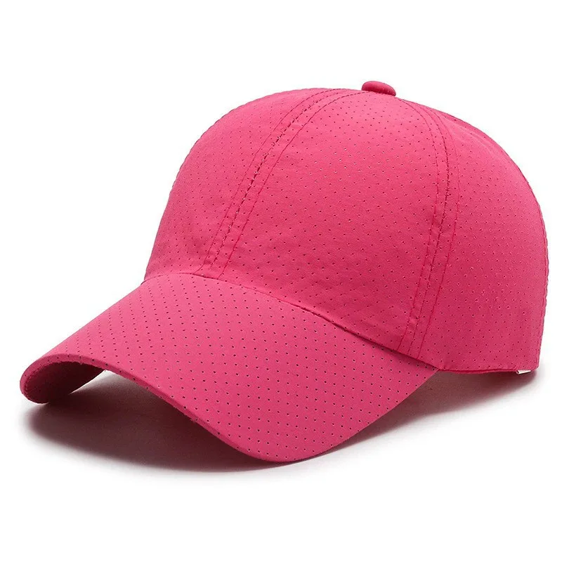 Mesh-Schnelltrocknende Kappe für Herren Lauf- und Sportbaseballmütze Damen Golf-Tenniskappe Atmungsaktiver Sonnenhut für Outdoor-Jogging – Detail 12