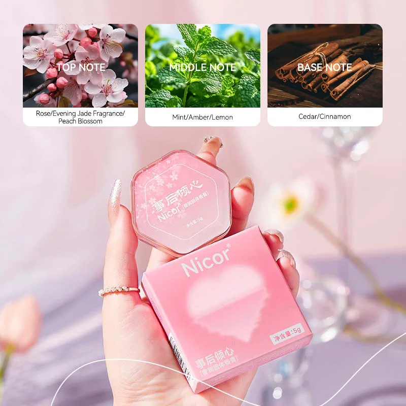 Nicor ​​남녀공용 오래 지속되는 솔리드 향수 밤 - 친밀한 순간을 위한 은은한 로맨틱 향수