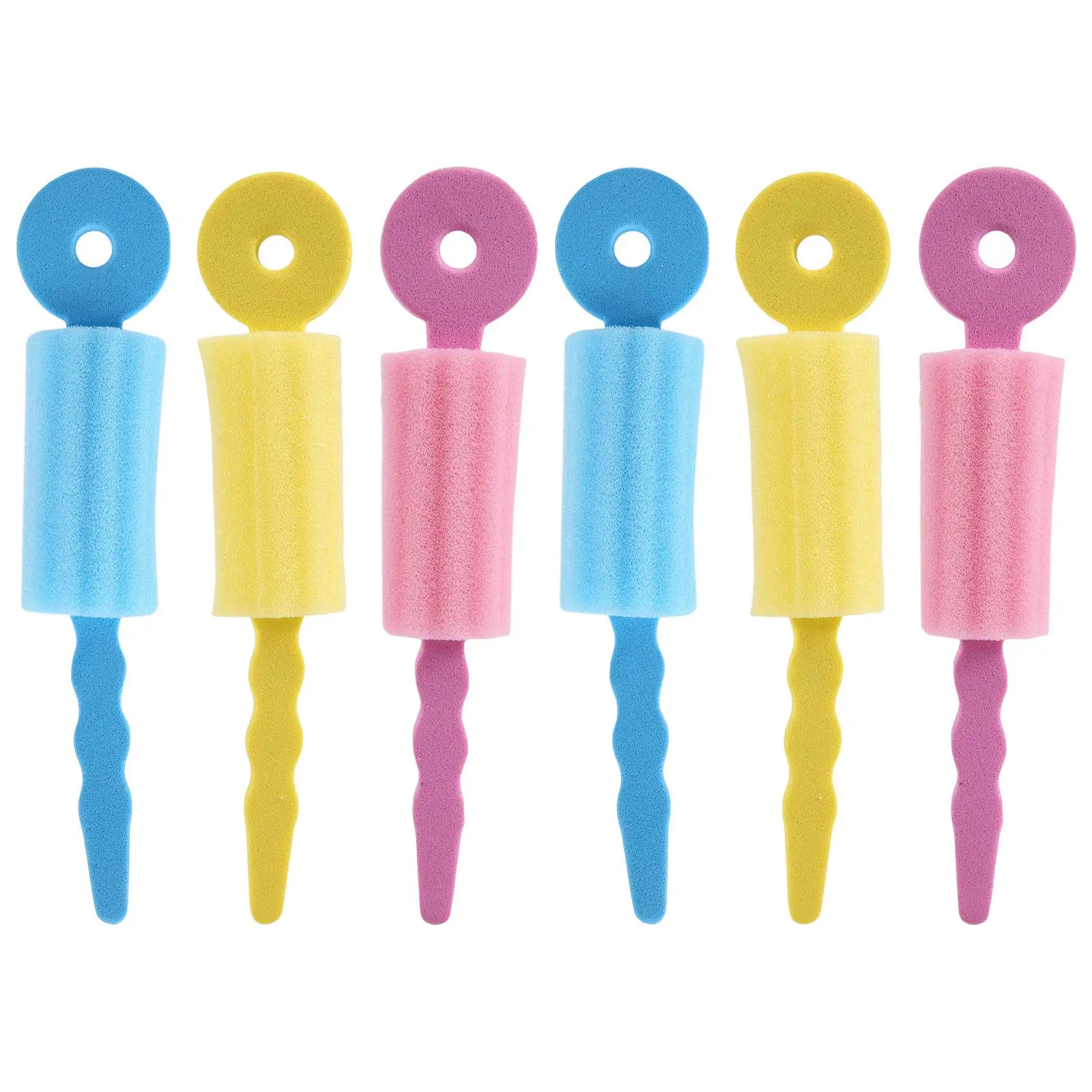 6 pezzi rulli in schiuma per la cura dei capelli spugna magica bigodino per capelli morbidi bigodino per capelli rulli per capelli strumenti fai da te per le donne