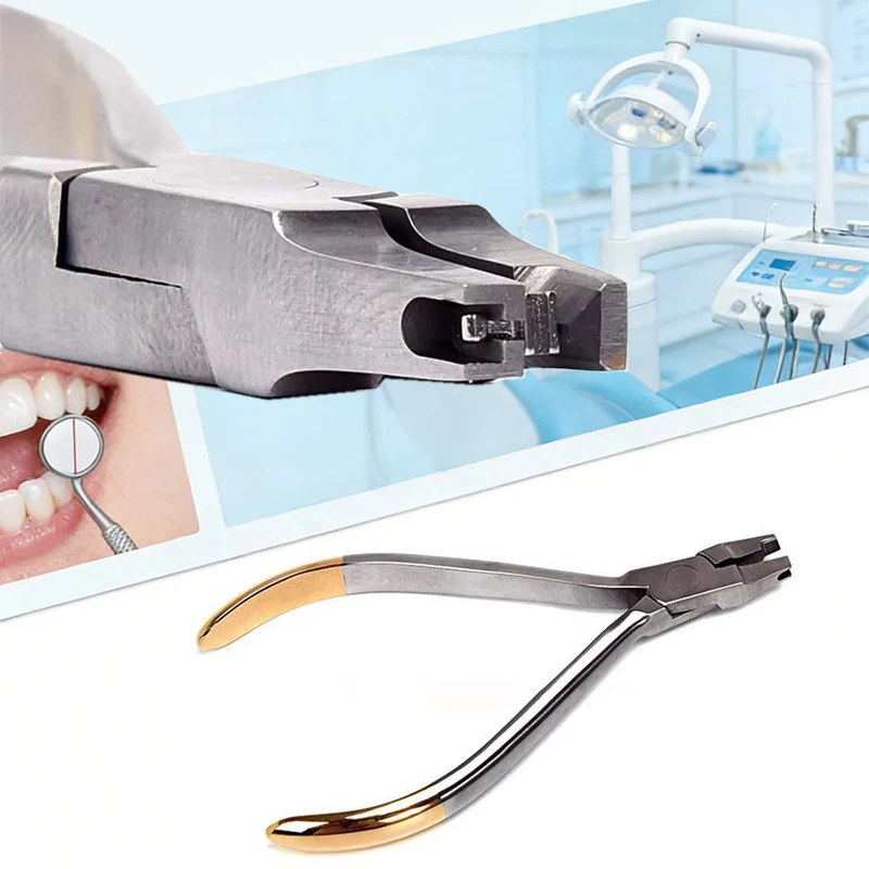 

Dental Stainless Steel Orthodontic Pliers Crimpable Hook Placement Tool Dental Ortho Plier Hook Clamp Forceps Dentist Tools