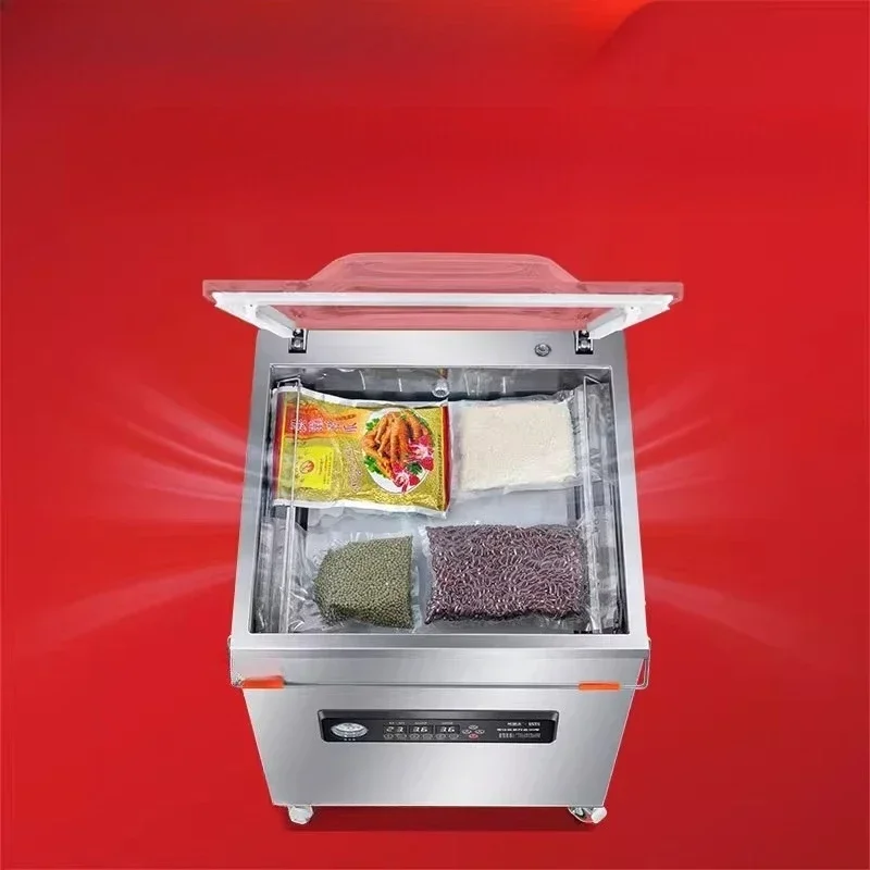 Vacuum sealing machine cooked bacon seafood food packaging machine