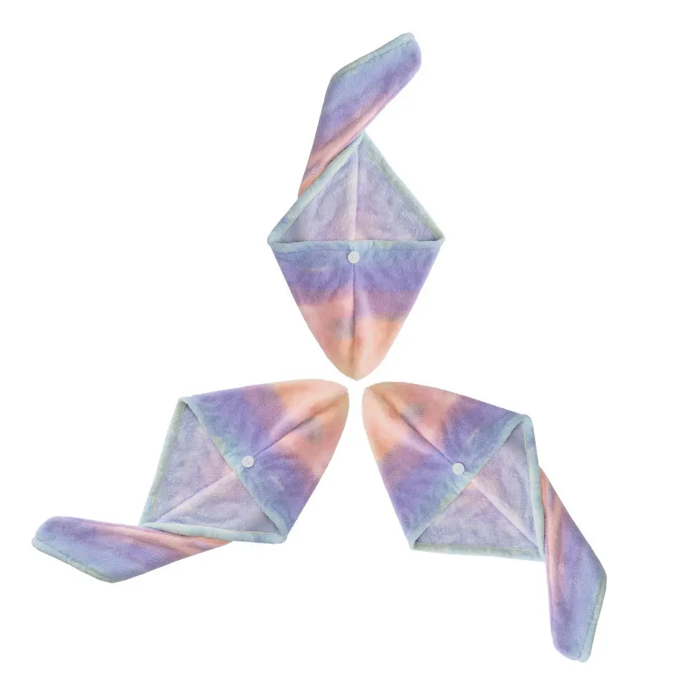 

3Pcs Coral Fleece Hair Drying Caps Quick Absorbent Lightweight Bath Towel Long Hair Soft Shower Towel Water Absorbent Cap