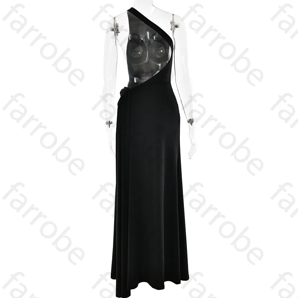 원숄더 민소매 플리츠 이브닝 드레스 우아한 백리스 셀러브리티 드레스 정교한 고품질 프로모션 파티 가운 맞춤 제작