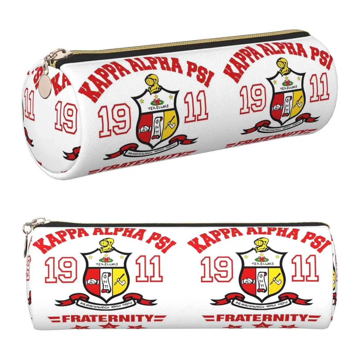 Kappa KAP Alpha Psi Federmäppchen, Stiftetui, zylindrische Stiftbox, Stifttasche für Jungen und Mädchen, Geschenke