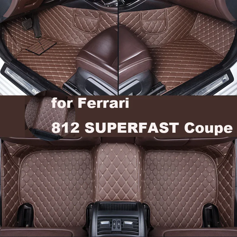 Car Floor Mats for  Ferrari 812 SUPERFAST Coupe  2017-2019  Accessories Customized Auto Carpets