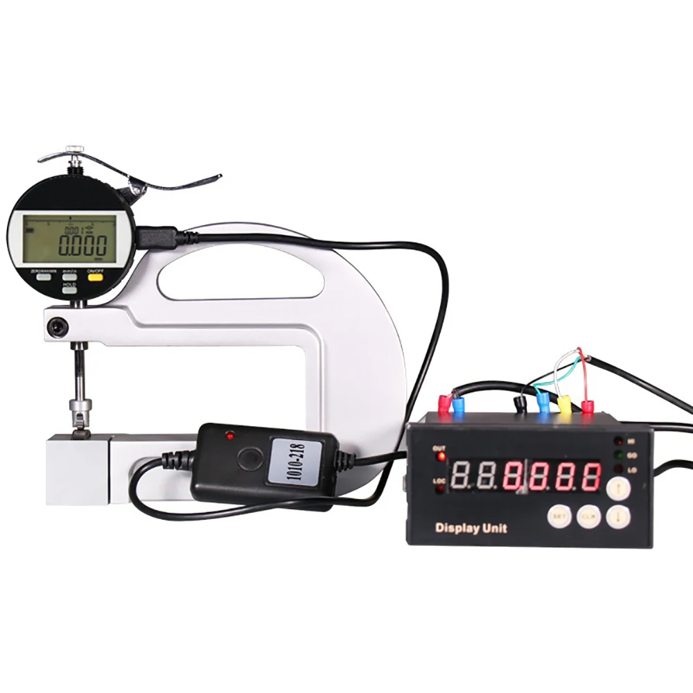 

0-10mm Digital Display Continuous Thickness Gauge Thousandths High Precision Large and Small Roller Thickness Measuring Gauge