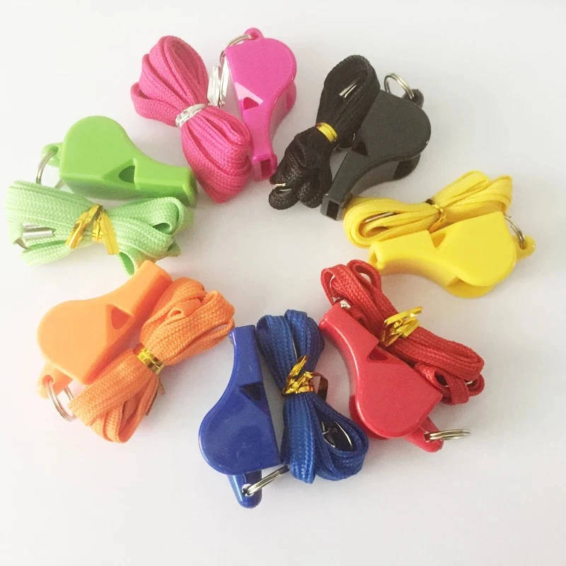 

Random Color Football Basketball Running Sports Training Referee Coach Plastic Whistle Outdoor Survival School Game Tools