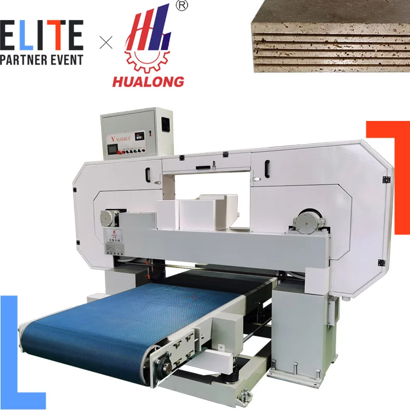 Hualong Stonemachinery Stone Band Saw Composited Marble Thin Slab Cutter Splitter Splitting Cutting Machine for Sale