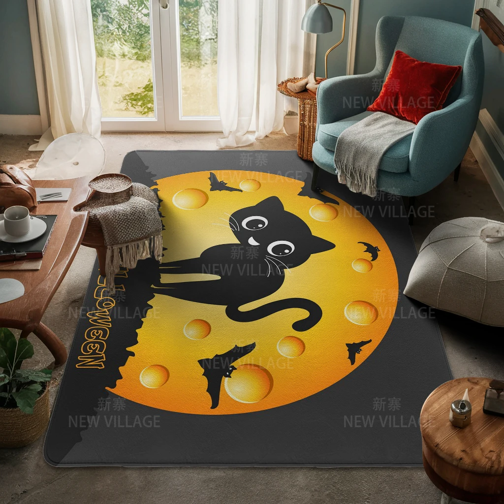 House entrance carpet Home door mat Living Room Bath Foot bathroom non-slip water absorption rugs Halloween Autumn Pumpkin cute