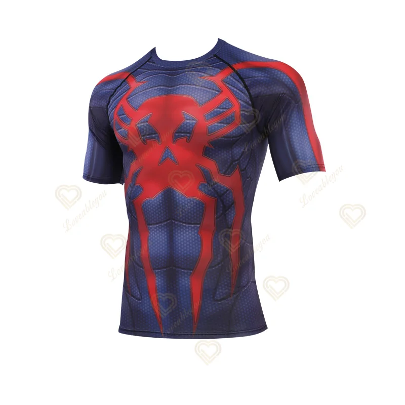 Spider Hero 2099 Raglan Short Sleeve Printed T Shirts Men Women Shirt Halloween Cosplay Costume Tops for Male Clothing