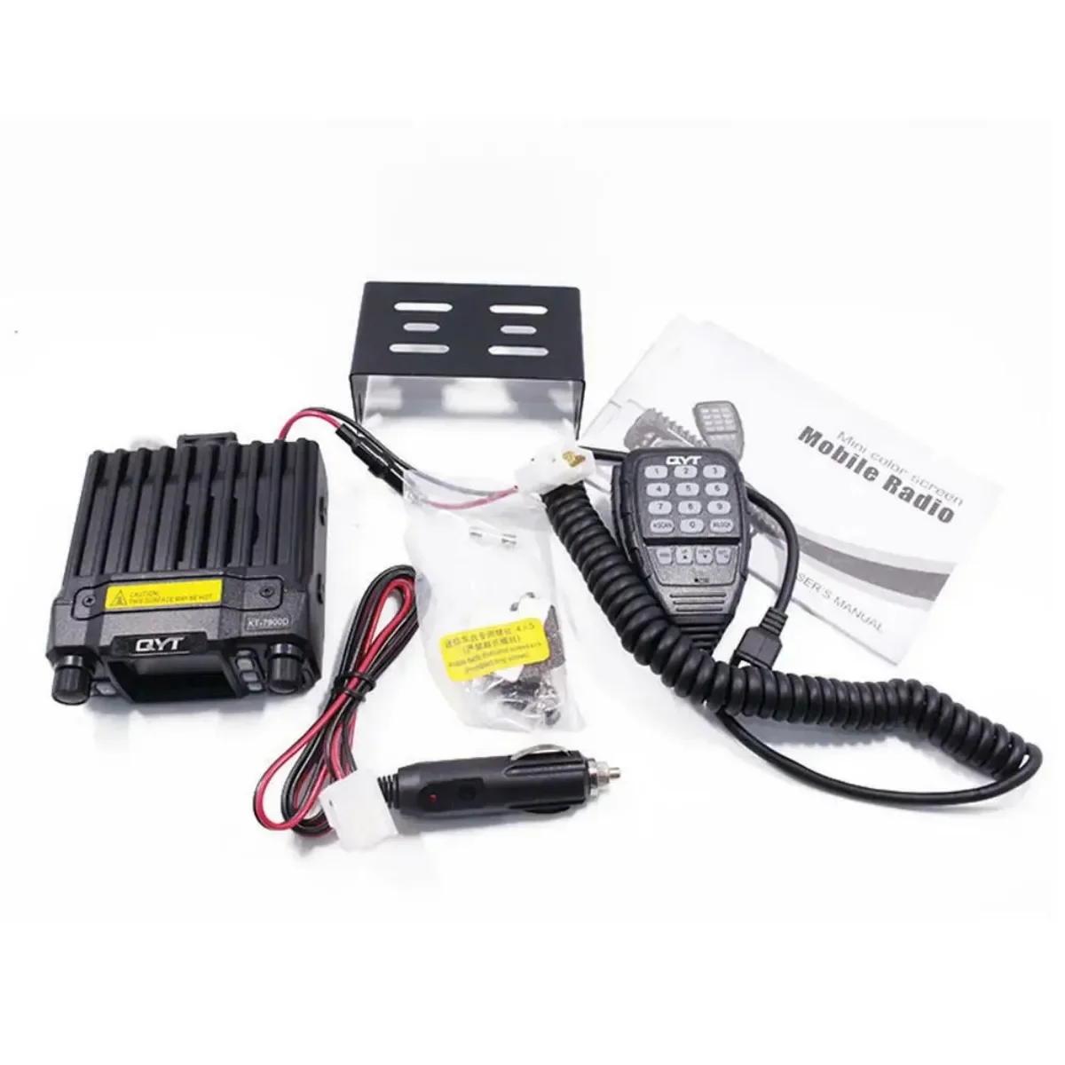 QYT KT 7900D Mini Mobile Radio 25W 200 Channels VHF UHF Quad Band Standby Public Construction Driving Taxi Car Radios Intercom