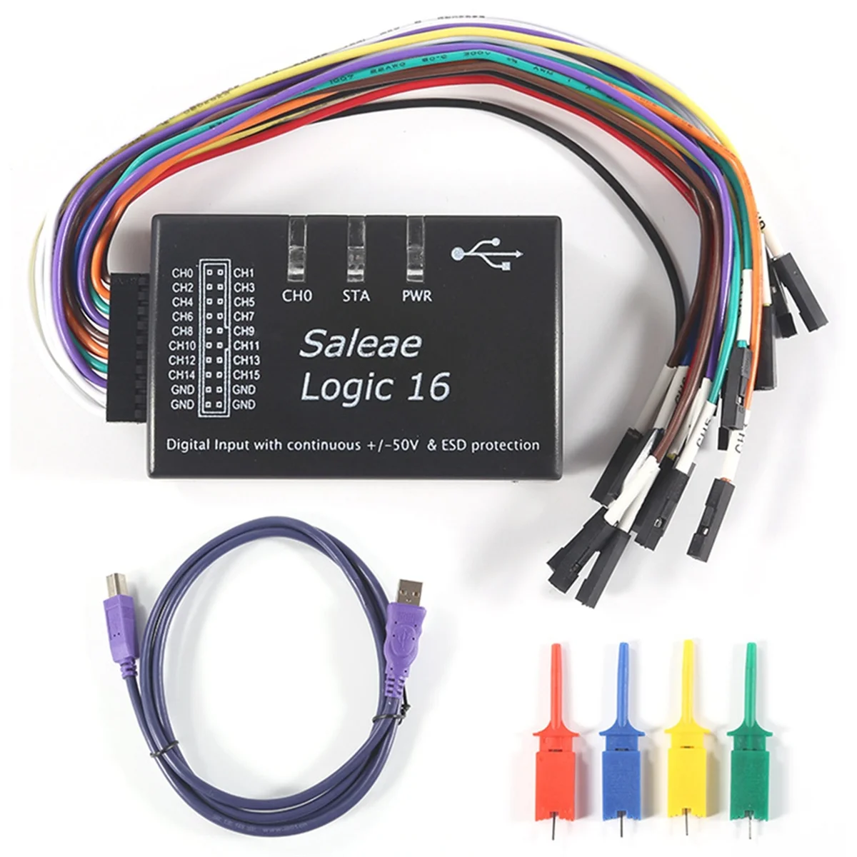 

AA91 Saleae Logic Usb Logic Analyzer Multi System for Official Version Sample Rate 100M 16 Channels Instruments