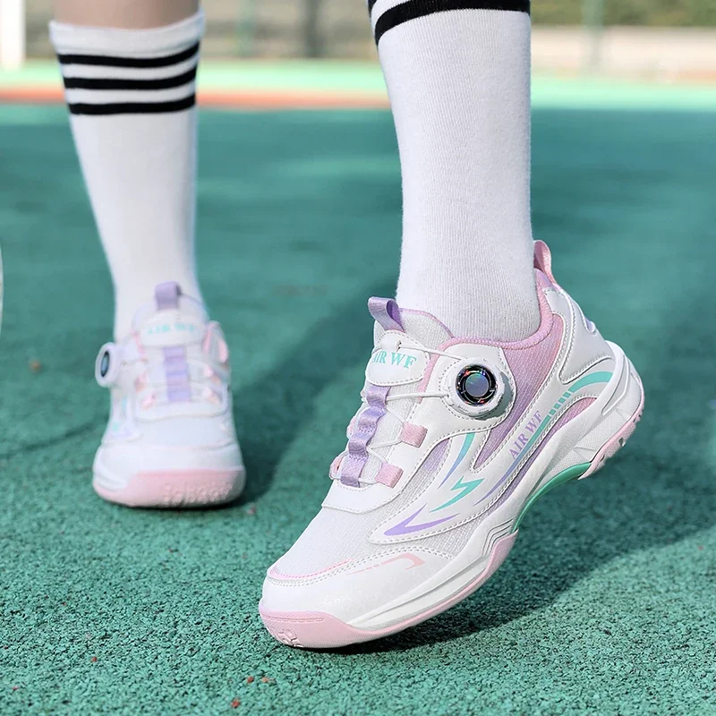 

2026 Badminton Shoes For Women Designer Court Shoes Ladies Quick Lacing Tennis Shoes