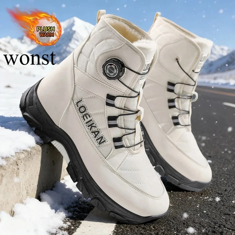 

2025 Wonst, новые зимние мужские зимние ботинки на утолщенной и хлопковой подкладке, универсальный модный стиль, верхняя одежда с мужскими ботинками Street Vibe