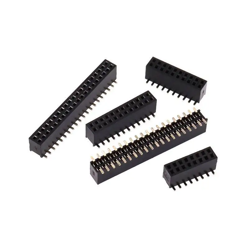 1~5~10 Stück Doppelreihiger Vertikaler SMD-Steckverbinder 1,27 mm Rastermaß Buchsenleiste 2*3/4/5/6/8/10/12/15/20/40P – Detail 5