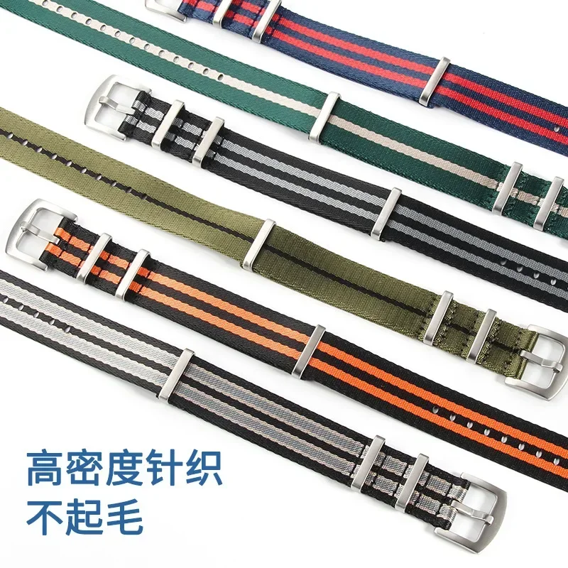 20mm 22mm pulseira pino fivela de aço inoxidável pulseira acessórios relógio para omega seamaster tudor iwc cinto cinta lona náilon