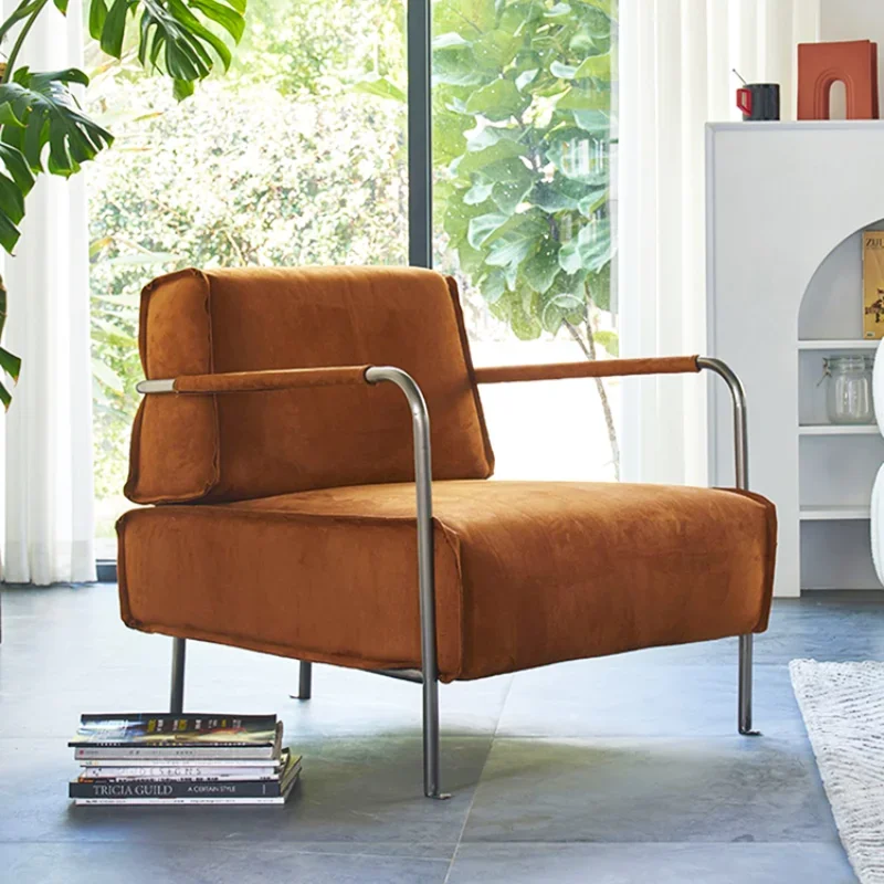 

Italian Casual Comfortable Sofas Modern Designer Single Sofa Prefabricated House Living Room Balcony Villa Brussels Furniture