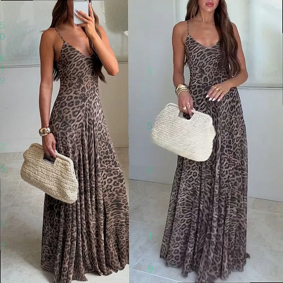 

Sexy Leopard Print Mesh Zipper Dress Summer Spring Dresses Casual Evening Bodycon Jumpsuit Playsuit