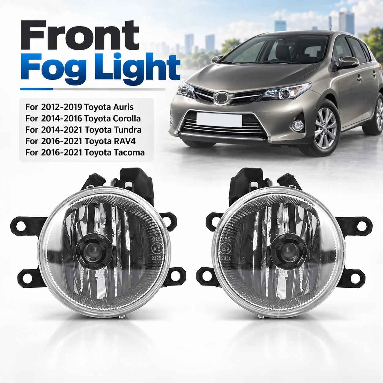 81220-02110 81210-02110 Front Fog Light for Toyota Auris Corolla Tundra RAV4 Tacoma 2012-2021 Bumper Driving Lamp