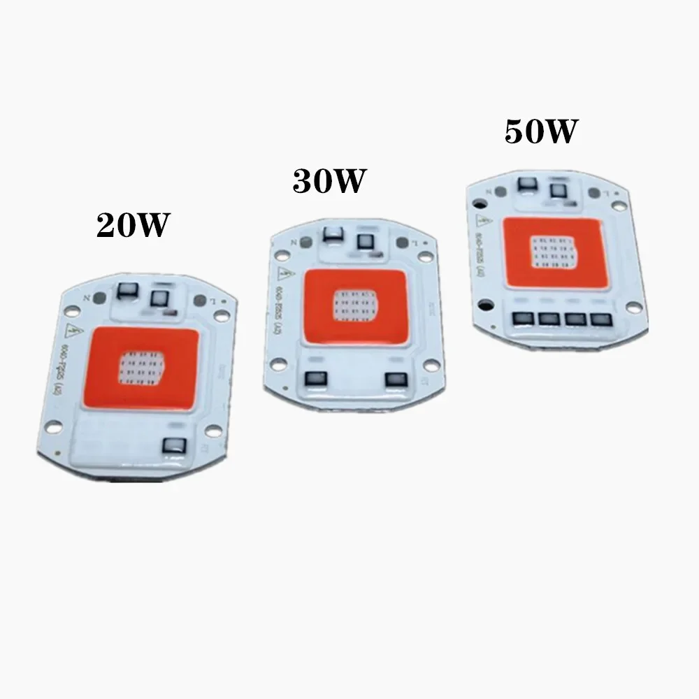 Full Spectrum COB LED Grow Light Lamp Chip50W 30W 20W 220V 110V Grow Led Chip For Plants Greenhouse Grow Tent