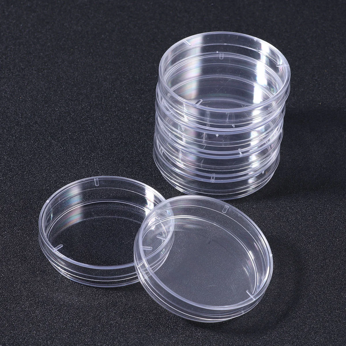 20 قطعة طبق بتري بلاستيكي 100 مللي متر دقة معقمة شفافة مصممة لتجارب المختبر التعليمية معالجة العينات السريعة #3