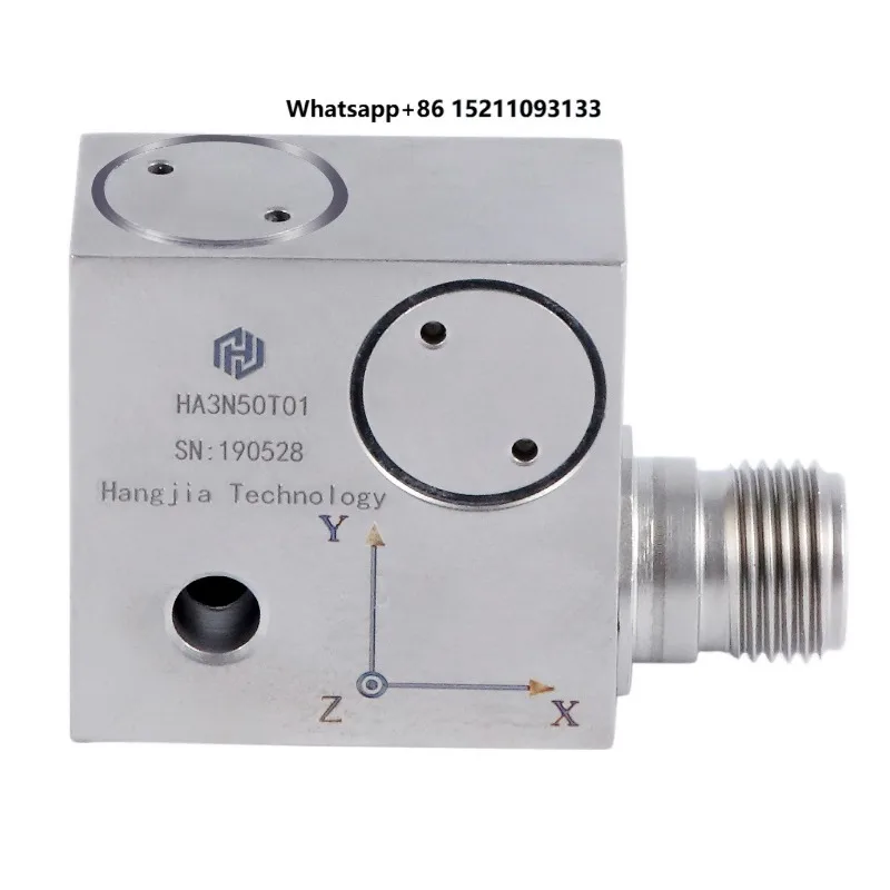 100mv IEPE Triaxial Industrial Piezoelectric Vibration Sensor Accelerometer 50g 1~1000Hz IP65 Stainless Steel