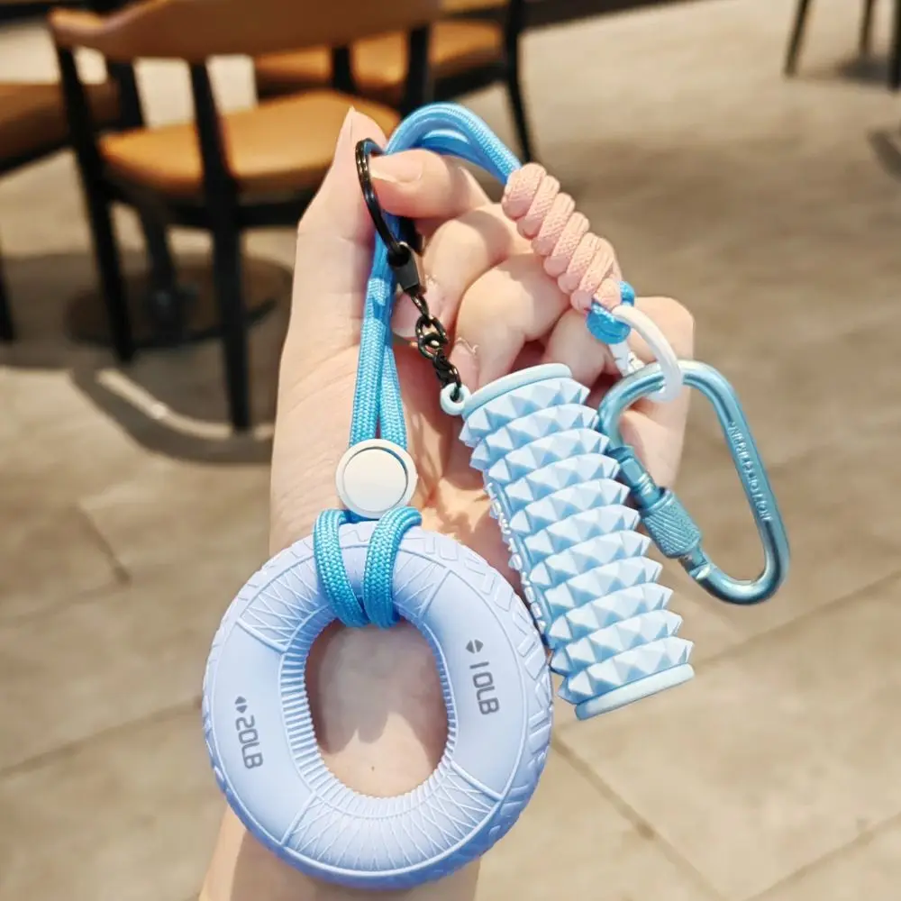 Silicone 10-60LB Hand Grip Keychain Portable Wrist Strength Grip Strength Trainer Pendant Finger Correctors Double Power Grip