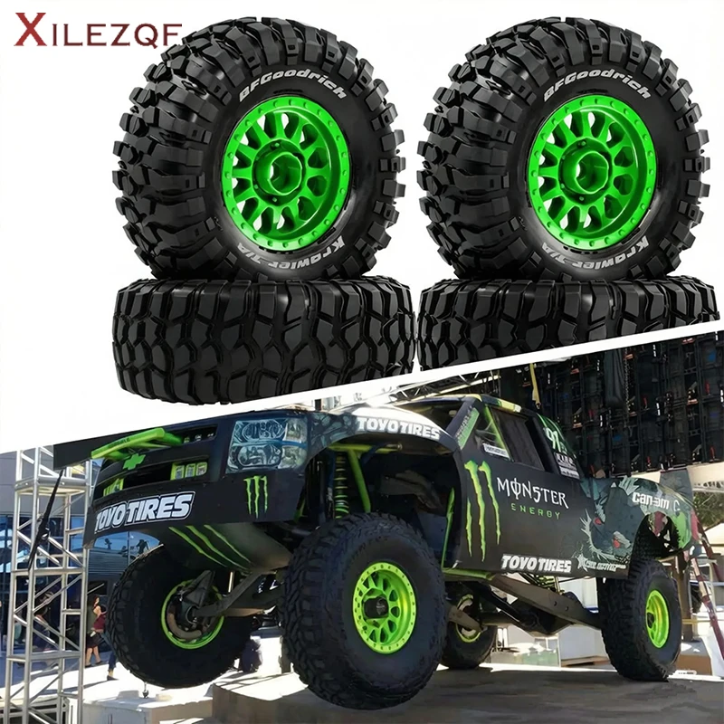 1/10 1/12 Short Truck Tires 95mm Wheels Buggy Tyre 12mm Hex for GTFANS M607 HSP FY08 WLtoys 1:10 1:12 Scale RC Car Upgrade Parts