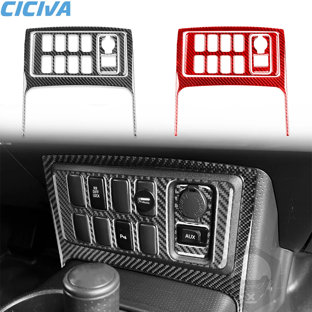 

For Toyota FJ Cruiser 2007-2021 Carbon Fiber Cruise Control Panel Kit Cover 3PCS Car Interior Accessories Stickers