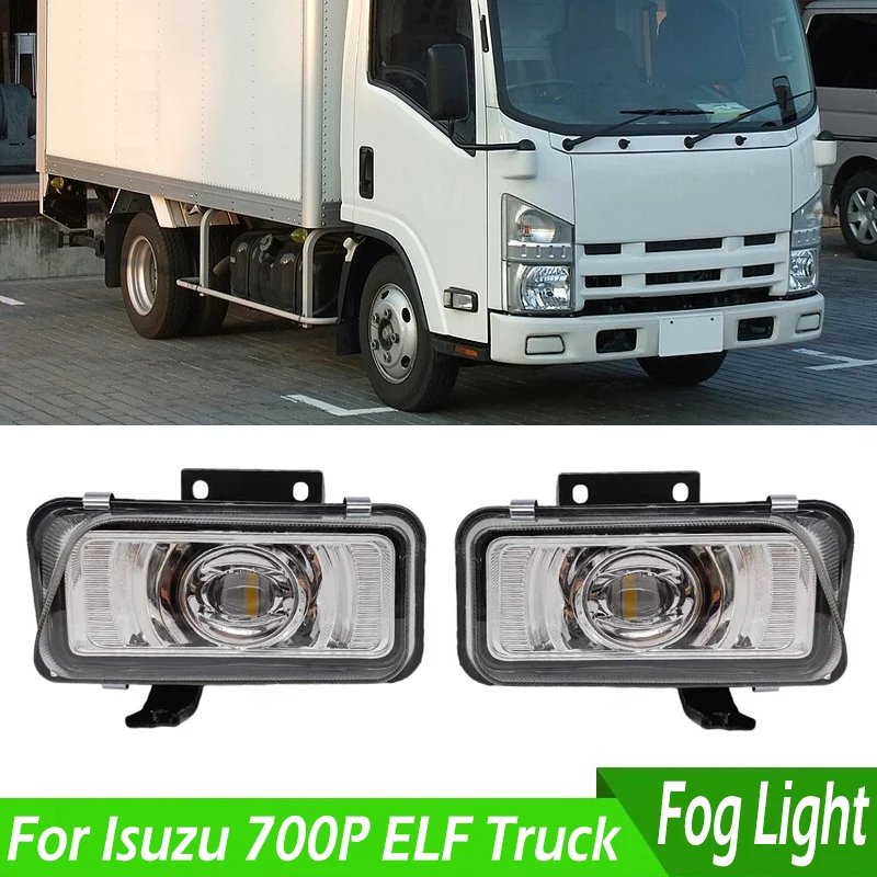 

For Isuzu 700P ELF Truck 1 Pair White Yellow LED Front Bumper Fog Light Driving Lamp Fog Lamp Turn Signal Light Car Accessories