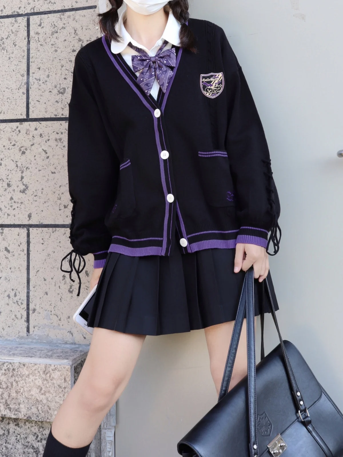 Pantvela loween 니트 오픈 가디건 리틀 위치 앤드 펌킨 라이트 JK/DK 오리지널 orm 스웨터 여성용 가을...