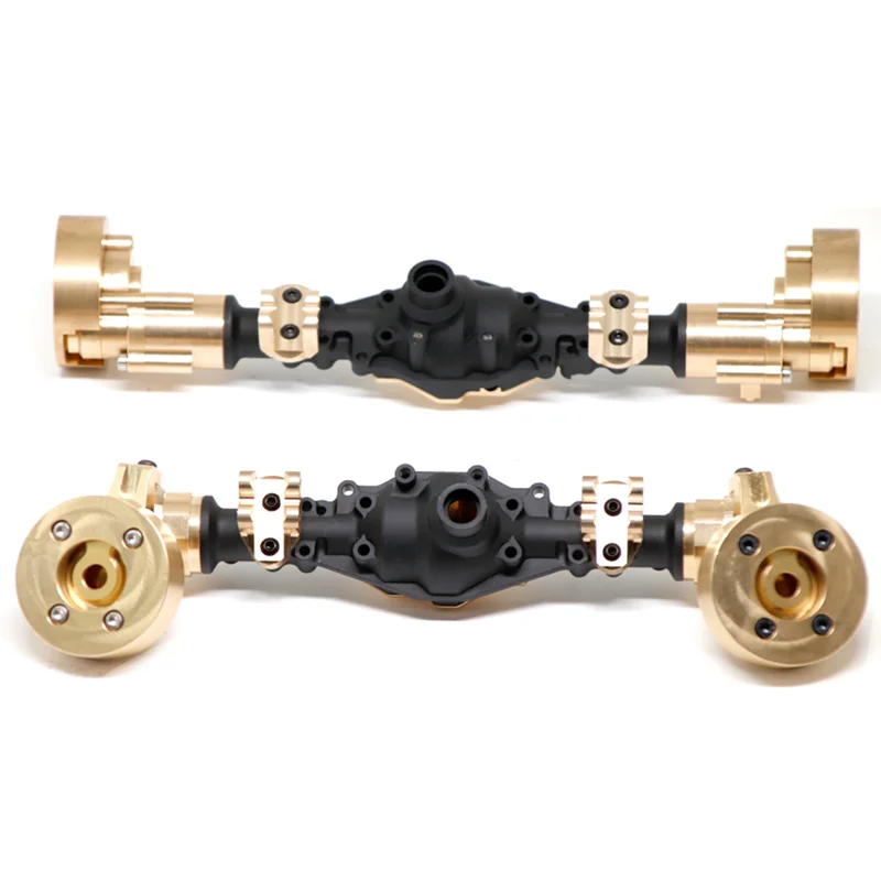 For YiKong YK4082 YK4083 Absima Yucatan CR1.8 Brass Front and Rear Portal Axle Housing 1/8 RC Crawler Car Upgrade Parts