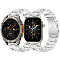Clear Resin Strap For Zeblaze GTS 3 GPS Watchband For Zeblaze Stratos 4 Wristband Correas reloj For Zeblaze GTR 3 Pro Bracelet