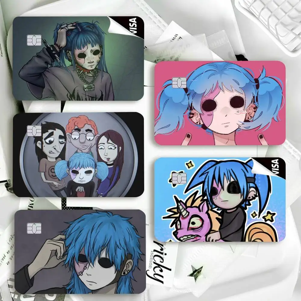 sally face  Waterproof Film Skin Cover Credit Card Stickers Debit Front Bank Bus Pass