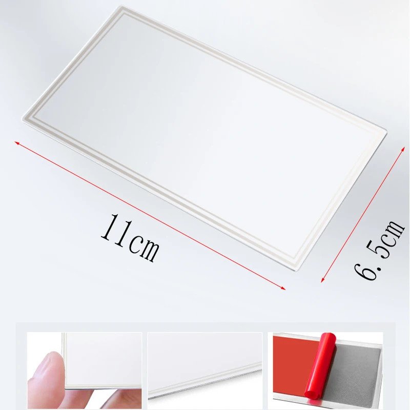 Car Interior Stainless Steel Portable Car Makeup Mirror Auto Visor HD Cosmetic Mirrors Universal Car Interior Mirror Car Decor