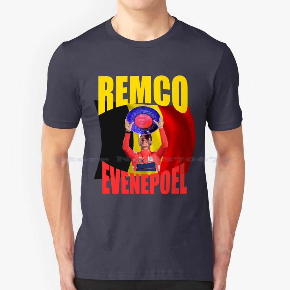 Remco Evenepoel T Shirt 100% Cotton Tee Remco Evenepoel Cycling Cyclist Road Bike Biking Biker Tdf Belgian Quick Step Alpha