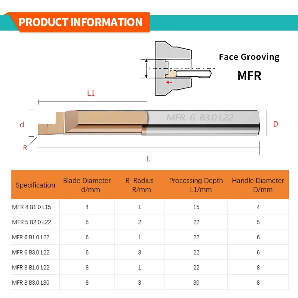 MFR Mini Boring Cutter Micro Metal Lathe Blade Thread Processing Metal Tungsten Carbide Alloy Blade Mini Lathe Accessories Tools