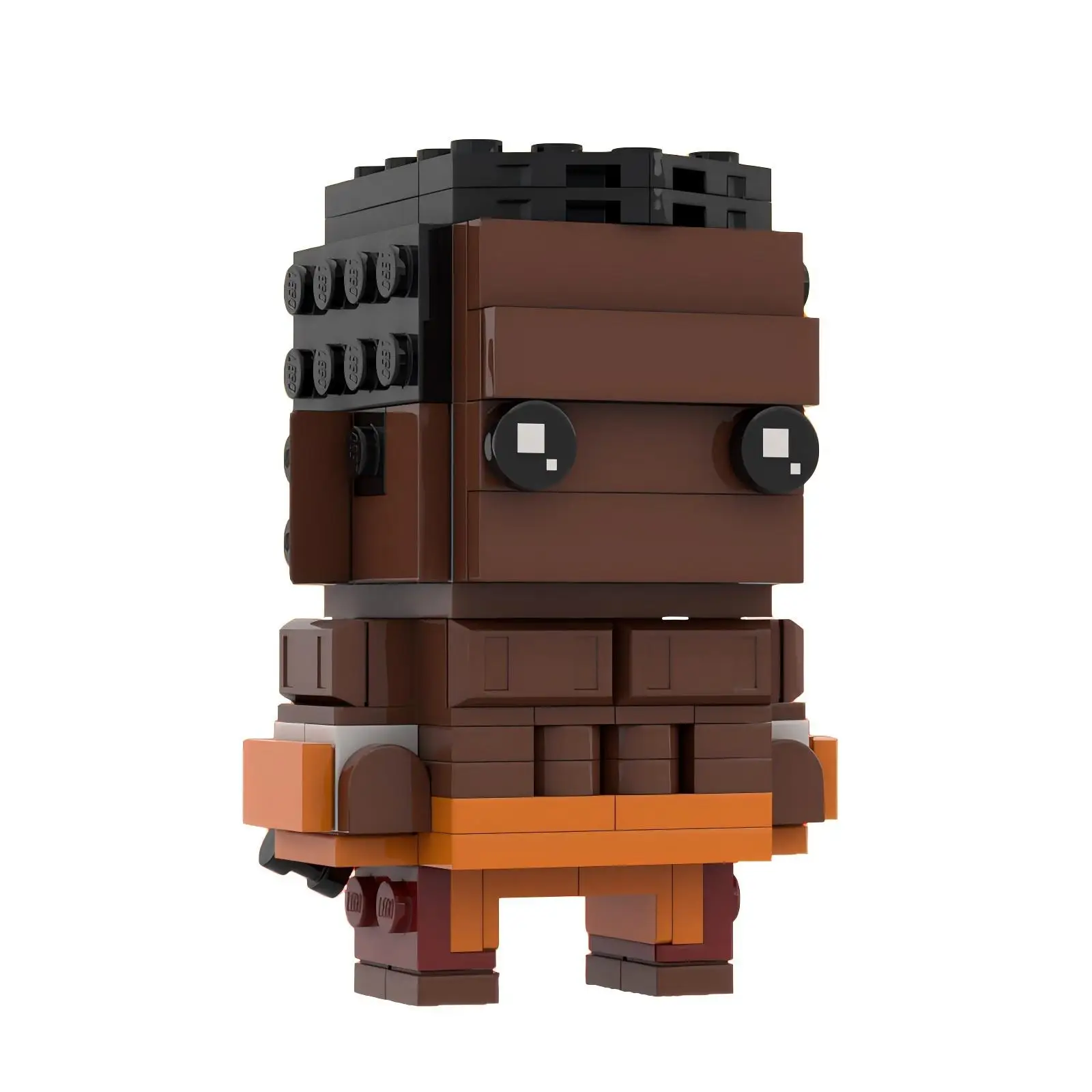 

MOC Street King, фигурки с квадратной головкой, сборная модель, игрушка-головоломка, подарок на день рождения, аркадная боевая игра, строительный блок с персонажем