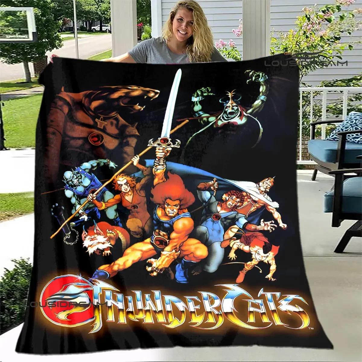 

Thundercats anime printed blanket thin blanket Soft and comfortable blanket Home travel blanket bed linings birthday gift