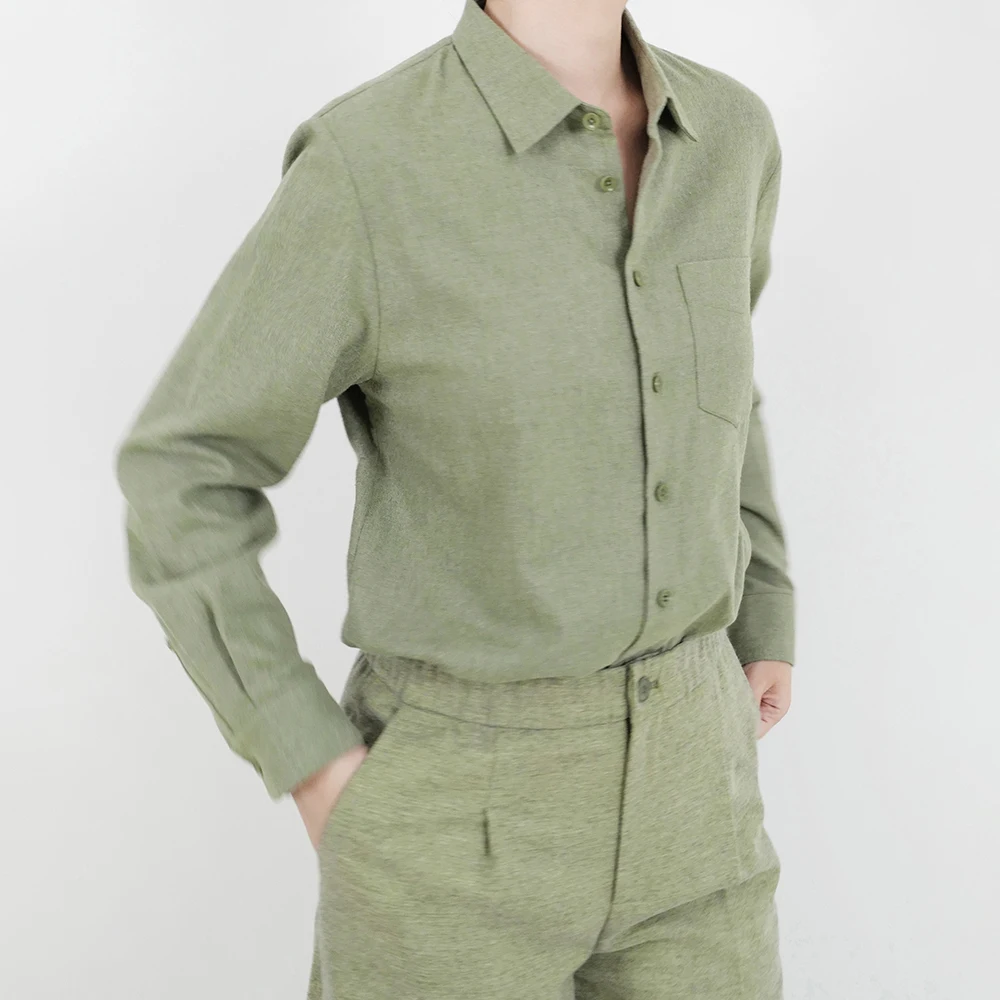 

Базовая рубашка Basic Sle Chestnut Design Mis из клетчатой фланели из чистого хлопка с обычным воротником, женская, приятная для кожи, дышащая.