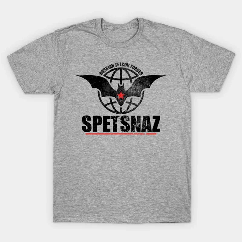 Russian Spetsnaz Military Intelligence Special Forces T-Shirt 100% Cotton O-Neck Short Sleeve Casual Mens T-shirt Size S-3XL