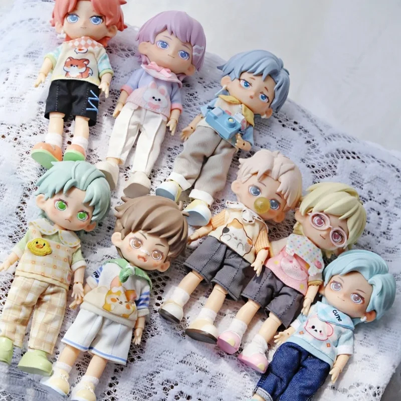In Stock Peetsoon Adventure Fair​ Series Bjd Blind Box Ob11 1/12 Movable Joint Doll Mystery Box Dress Up ​​Furry Doll Kids Gi
