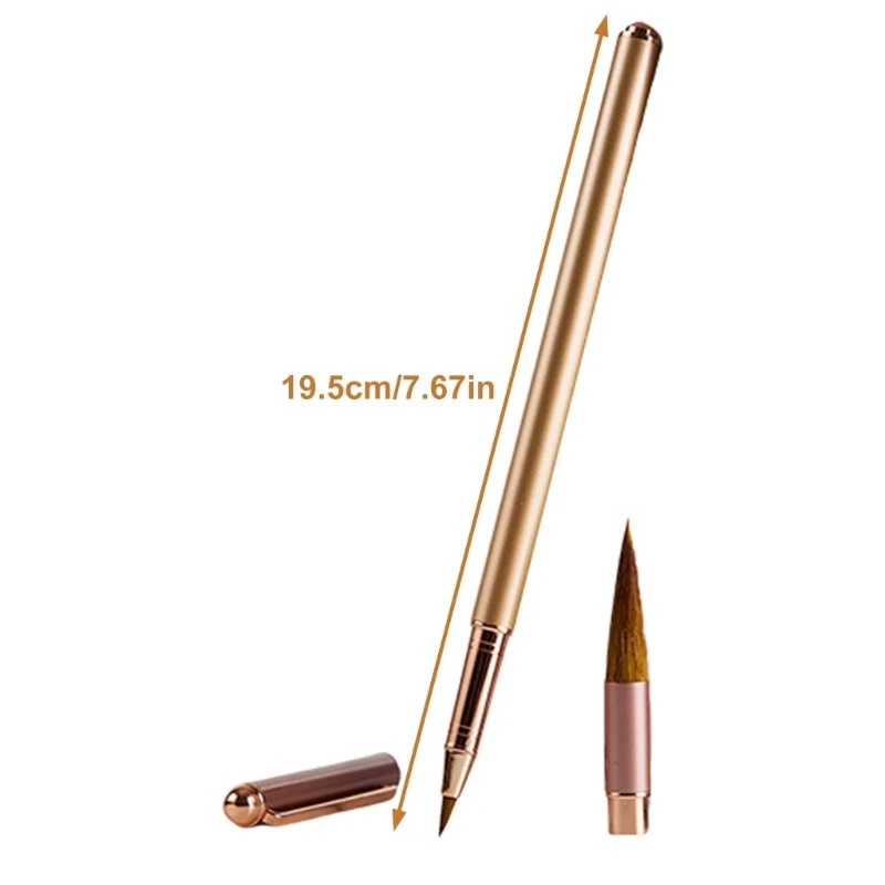 Beginner Regular Script Writing Brush Metal Chinese Calligraphy Brush Set with with Inks Converter and 4 Inks Cartridges